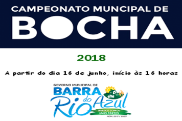 Barra do Rio Azul promove campeonato de bocha