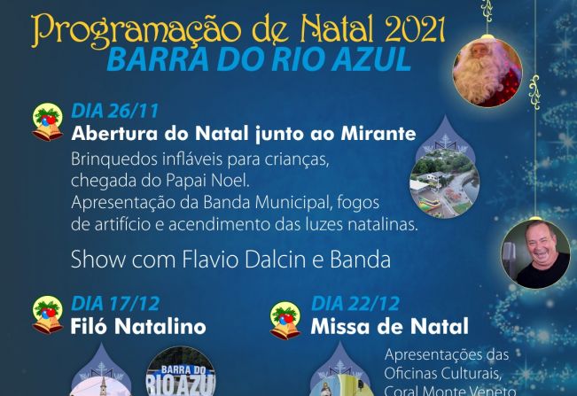 ADMINISTRAÇÃO MUNICIPAL DIVULGA PROGRAMAÇÃO DE NATAL 2021
